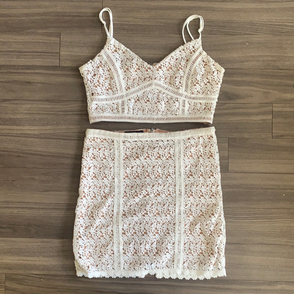 Kendall and Kylie Matching Crochet Skirt set